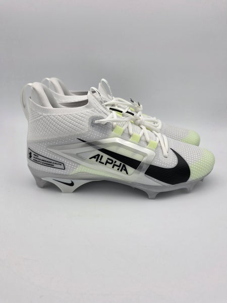 Nike Alpha Menace 4 Elite 'White Black' Football Cleats Men's Size 10