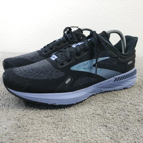 Brooks Launch GTS 9 Womens Size 9 Running Shoes Black Purple Sneakers Low Top