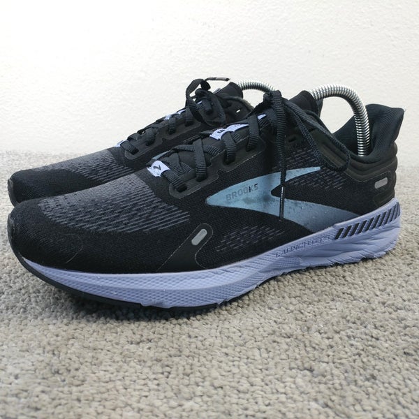 Brooks Launch GTS 9 Womens Size 9 Running Shoes Black Purple Sneakers Low Top