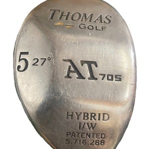Thomas Golf AT 705 5 Hybrid 27 RH Men's Regular Flex Steel 37" New Jumbo Grip