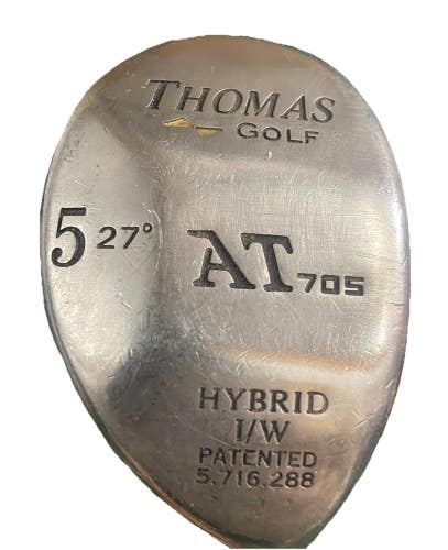 Thomas Golf AT 705 5 Hybrid 27 RH Men's Regular Flex Steel 37" New Jumbo Grip