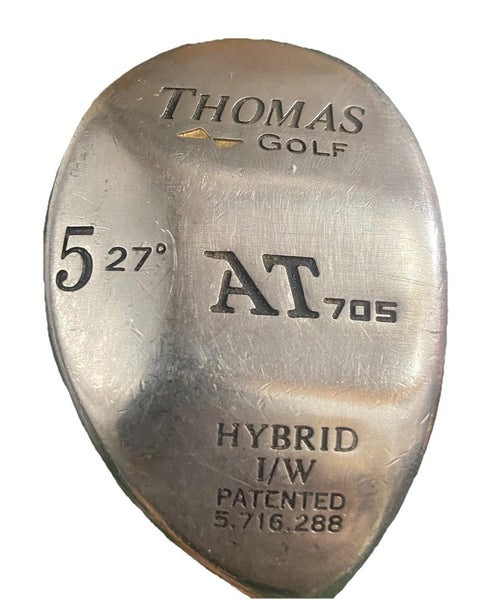 Thomas Golf AT 705 5 Hybrid 27 RH Men's Regular Flex Steel 37" New Jumbo Grip