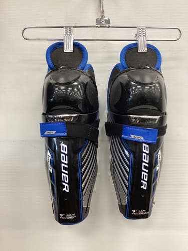 Used Bauer MS-1 Youth Shin Guards Black 9" 11851-S000041124