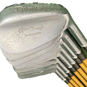 Spalding Robert T Jones Jr Autograph Iron Set 2-9 Irons RH Plastic Coated Steel