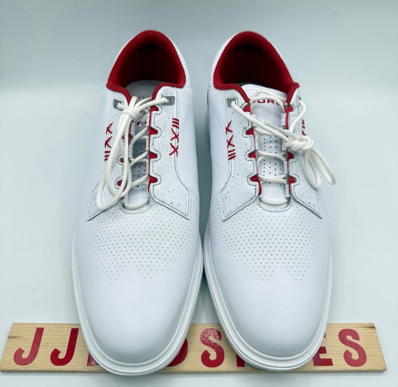 Nike Air Jordan ADG 5 Golf Shoes White Fire Red Silver  display picture 1