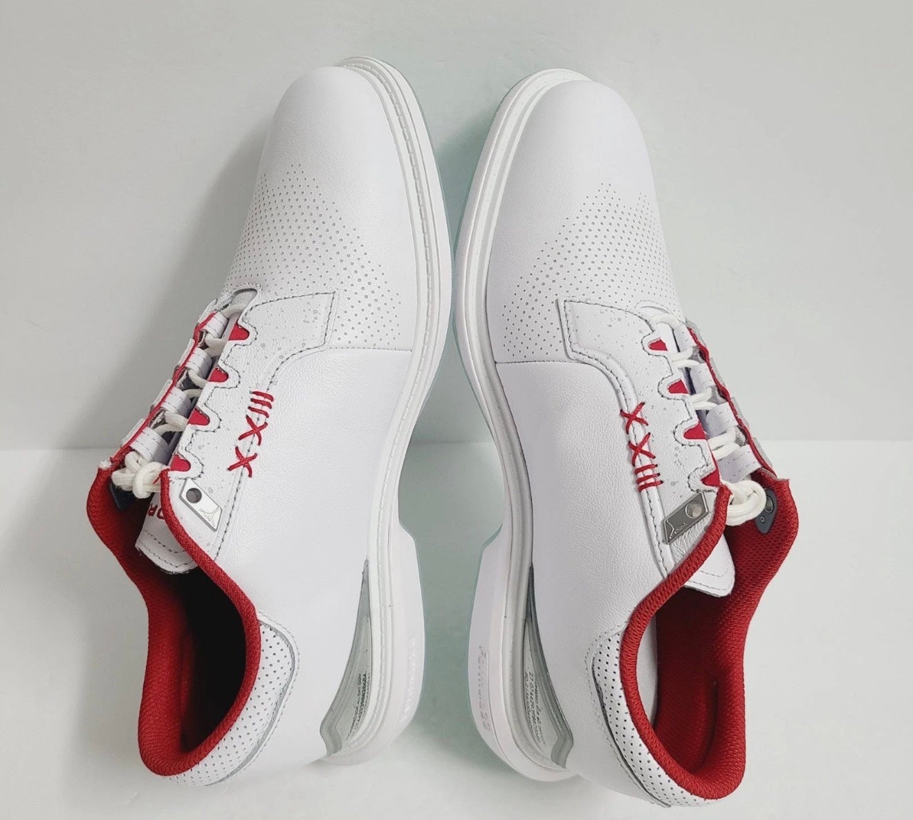 NEW Nike Air Jordan ADG 5 Golf Shoes FQ7874-101 Size 9.5 White Red Nike Air Jordan ADG 5 Golf Shoes White Fire Red Silver  main image 2
