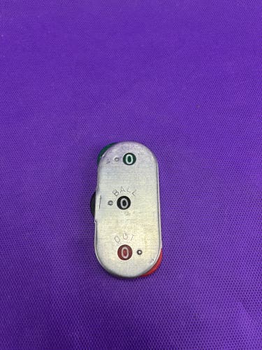 Vintage Himbeauli Stainless Steel Baseball Umpire Indicator Counter Japan