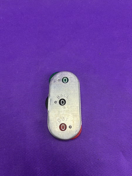 Vintage Himbeauli Stainless Steel Baseball Umpire Indicator Counter Japan