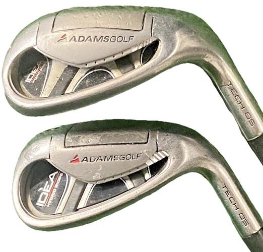 Adams Idea Tech OS Ti Wedge Set PW,SW RH 55g Lite Senior Flex Graphite New Grips