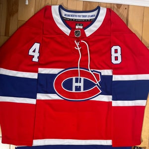 Lane Hutson #48 Habs Jersey - Size L FREE SHIPPING