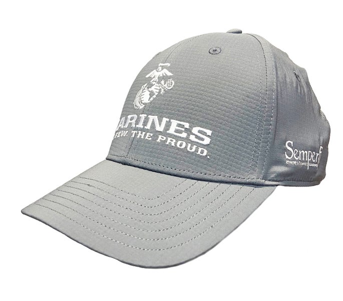 New TaylorMade Custom Radar Marines Charcoal Adjustable Golf Hat/Cap