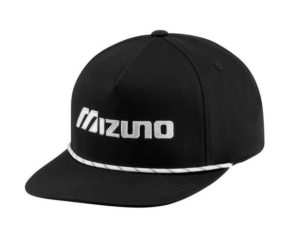 NEW Mizuno Vintage Rope Black Adjustable Snapback Golf Hat/Cap