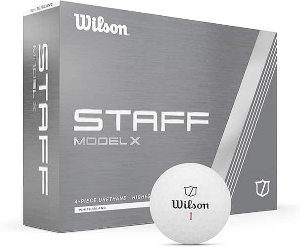 Wilson Staff Model X Golf Balls (White, 12pk) 1dz 2024 NEW