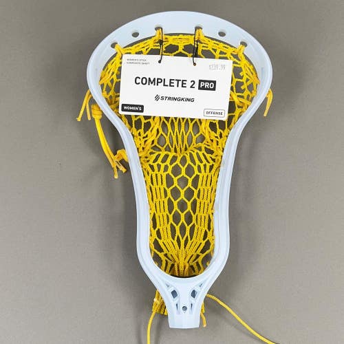 StringKing Complete 2 Pro Womens Attack/Mid Strung Lacrosse Head
