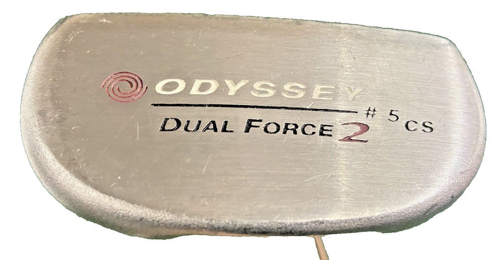 Odyssey Dual Force2 #5 CS Center Shaft Mallet Putter RH Plus 2 Inches 37" Steel