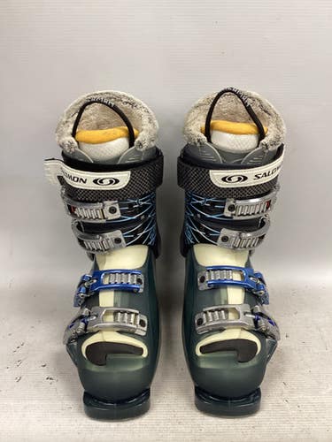 Used Salomon RUSH 8 Womens DH Ski Boot Teal 230 MP - J05 - W06 11851-S000041115