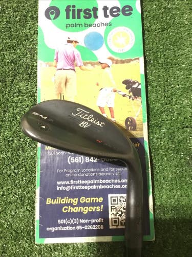 Titleist Vokey Design SM6 K Grind Black 58* Lob Wedge (LW) Wedge Flex Steel