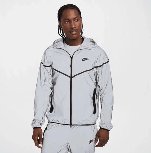 Nike Tech Men's Woven Reflective Jacket Sz M