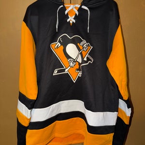 NHL Athletic Knit Coors Light Pittsburgh Penguins Hoodie Mens Size Medium Used