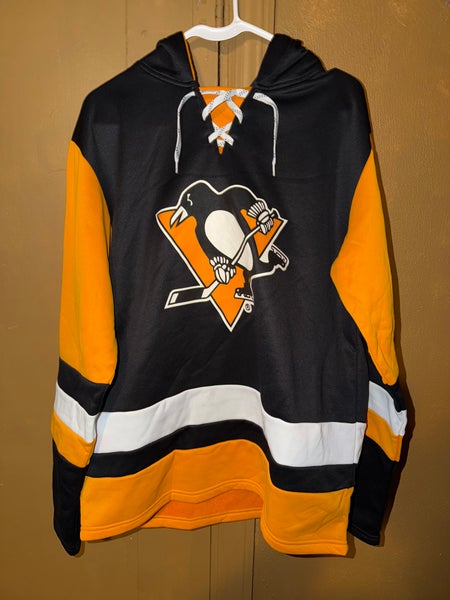 NHL Athletic Knit Coors Light Pittsburgh Penguins Hoodie Mens Size Medium Used