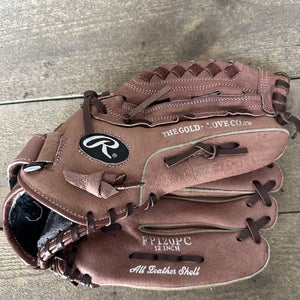 Rawlings FP120PC Fast Pitch Softball 12" Baseball Glove Mitt RHT Pink Stitching