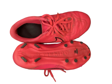 Used Nike TIEMPO Soccer Cleats Pink Junior 05.5 11613-S000173143