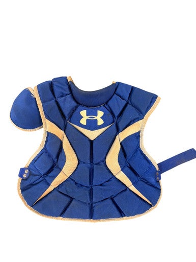 Used Under Armour CHEST PROTECTOR Catchers Chest Protector Royal Blue Youth 11307-S000261316