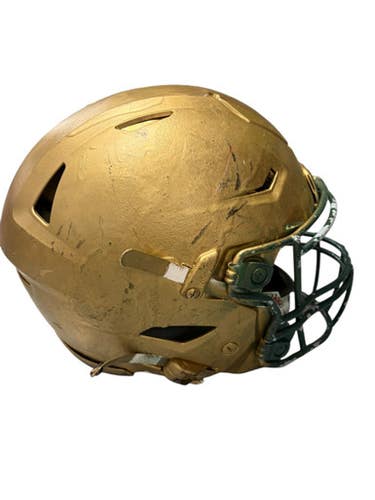 Used Riddell ADULT MEDIUM FB Helmet Gold LG 11307-S000261499