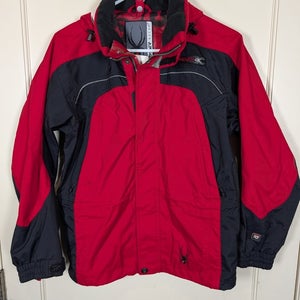 Spyder Xscap Kids Ski Snowboard Jacket Size 14  W/ Hood Red Black