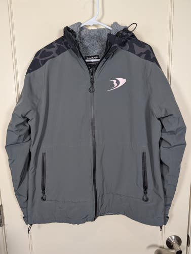 Blackfish Storm Skin Squall Jacket Men's Size: L Fleece Lined Black Gray