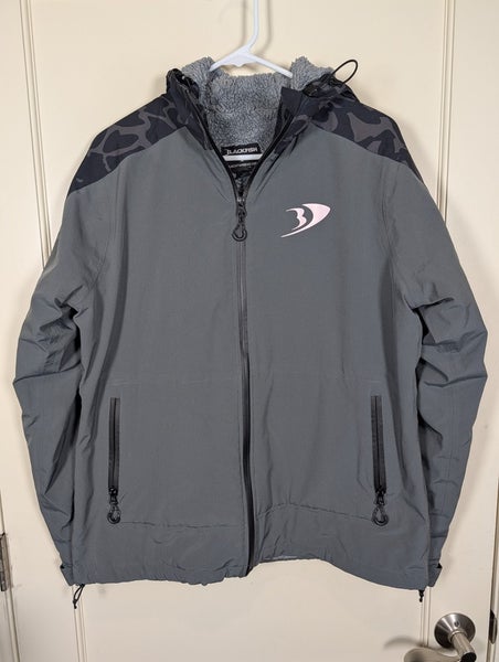Blackfish Storm Skin Squall Jacket Men's Size: L Fleece Lined Black Gray