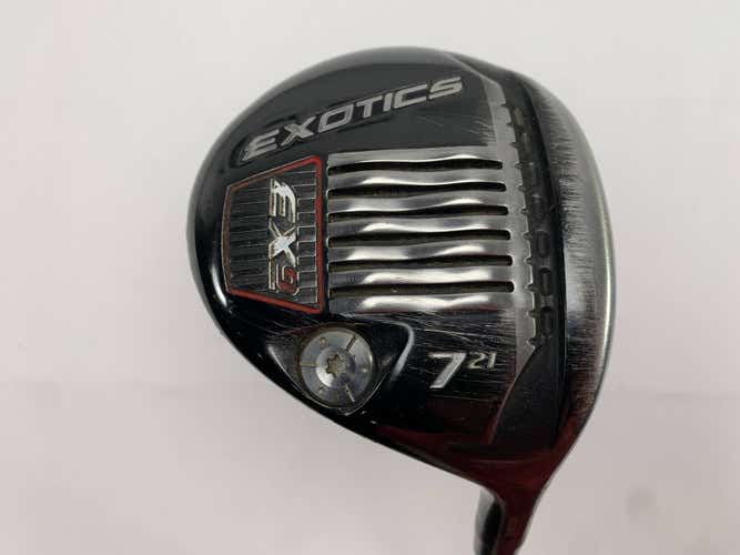 Tour Edge Exotics EX9 7 Fairway Wood 21* MFS Series White Tie X4 60g Stiff RH
