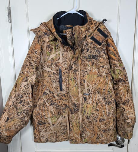 Striker BLIND Duck Hunting Camo Wetlands Jacket Insulated Coat Sureflote Size XL
