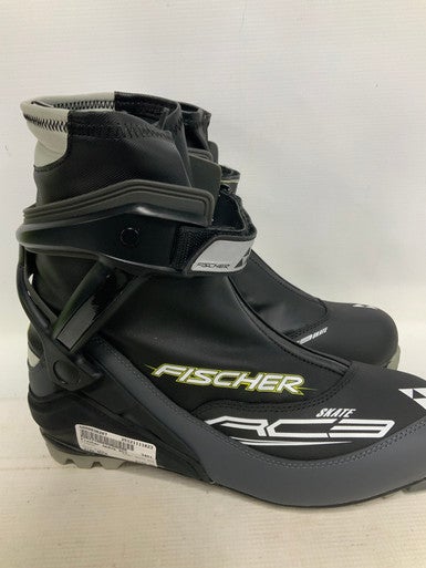 Used Fischer SKATE RC3 Mens NNN XC Ski Boots Black M 10.5 11823-S000036287