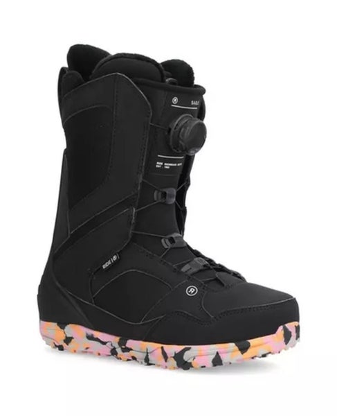 RIDE 24/25 SAGE BOA BLACK WOMEN'S 7.5 snowboard boots, new