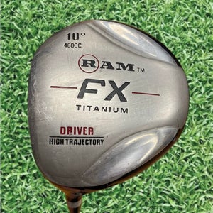 RAM FX Titanium Driver 10 Degree 460cc LH R Flex