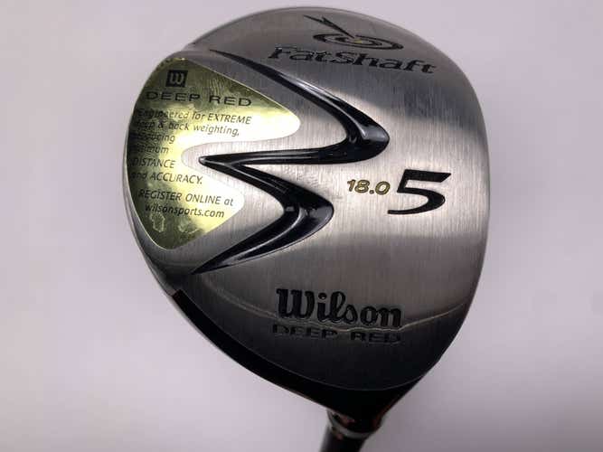 Wilson Fat Shaft Deep Red 5 Fairway Wood 18* Grafalloy ProLite Regular RH NEW