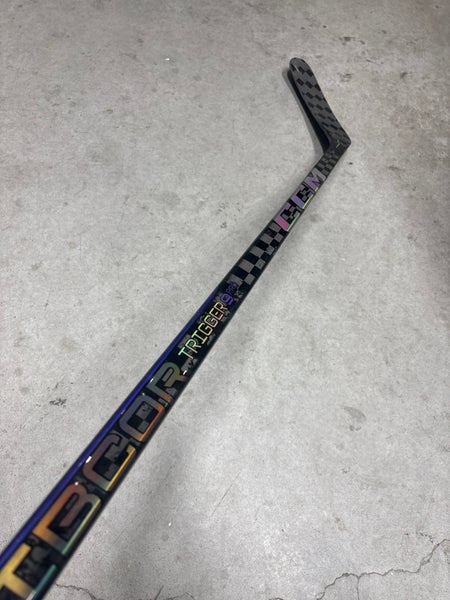 80 Flex Custom P92M Senior CCM RibCor Trigger 9 Pro Left Hand Hockey Stick Pro Stock NCAA