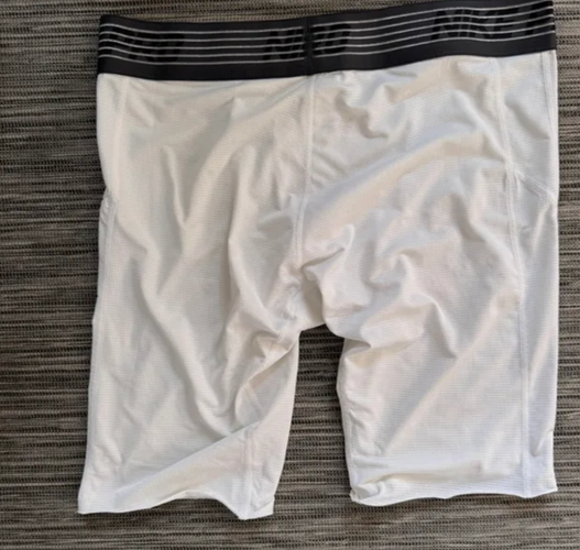 White XL Adult Unisex Nike Compression (Used)