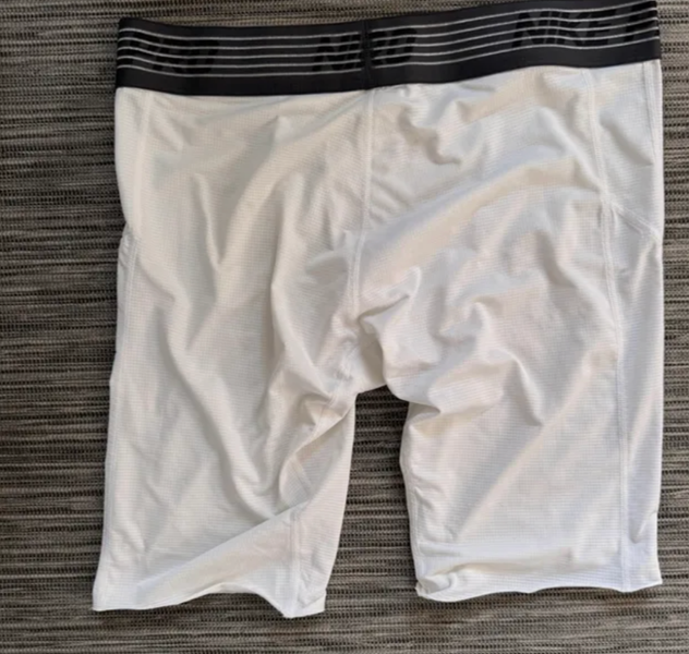 White XL Adult Unisex Nike Compression (Used)