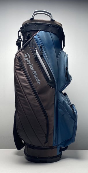 Taylormade Lightweight Cart Bag Black/Blue 14-Way Divide Single Strap Golf Bag