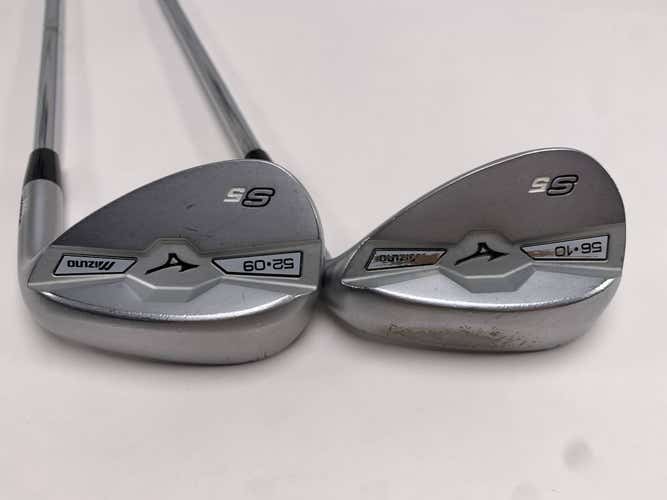 Mizuno S5 White Satin Wedge Set 52* 9 | 56* 10 Dynamic Gold Wedge Mens RH