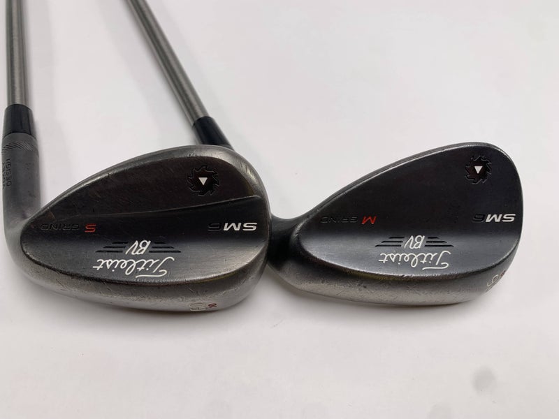 Titleist Vokey SM6 Steel Grey Wedge Set 56* 8 | 60* 10 SteelFiber Stiff Mens RH