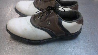 Used Foot Joy Mens Golf Shoes White Senior 11.5 11339-S000196697