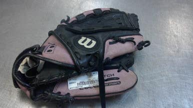 Used Wilson CAT RH Throw Fastpitch Gloves Pink 11" 11339-S000197110