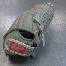 Used Rawlings SURE CATCH RH Throw Fastpitch Gloves Grey 10 1/2" 11339-S000197108