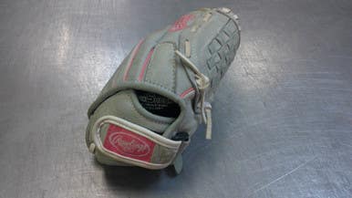 Used Rawlings SURE CATCH RH Throw Fastpitch Gloves Grey 10 1/2" 11339-S000197108