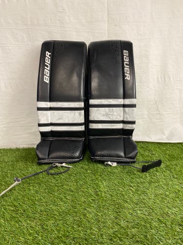 Black Small 26+ Junior Bauer GSX Goalie Leg Pads (Used)