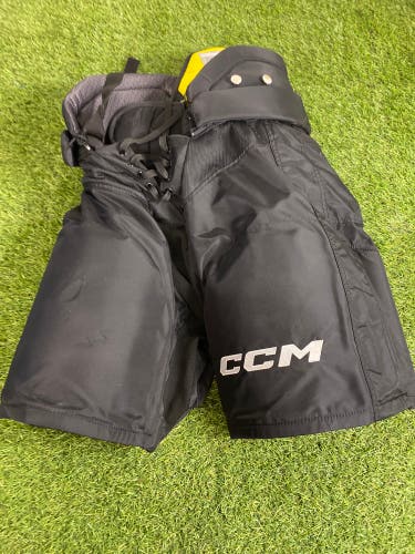 Black Senior Small CCM HPTK Hockey Pants Pro Stock (Used)