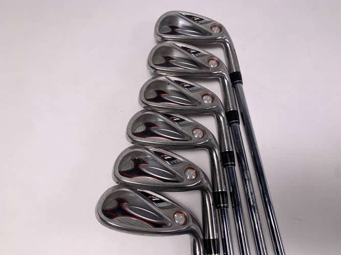 TaylorMade R7 XD Iron Set 6-PW+SW T-Step 90 Uniflex Steel Mens RH